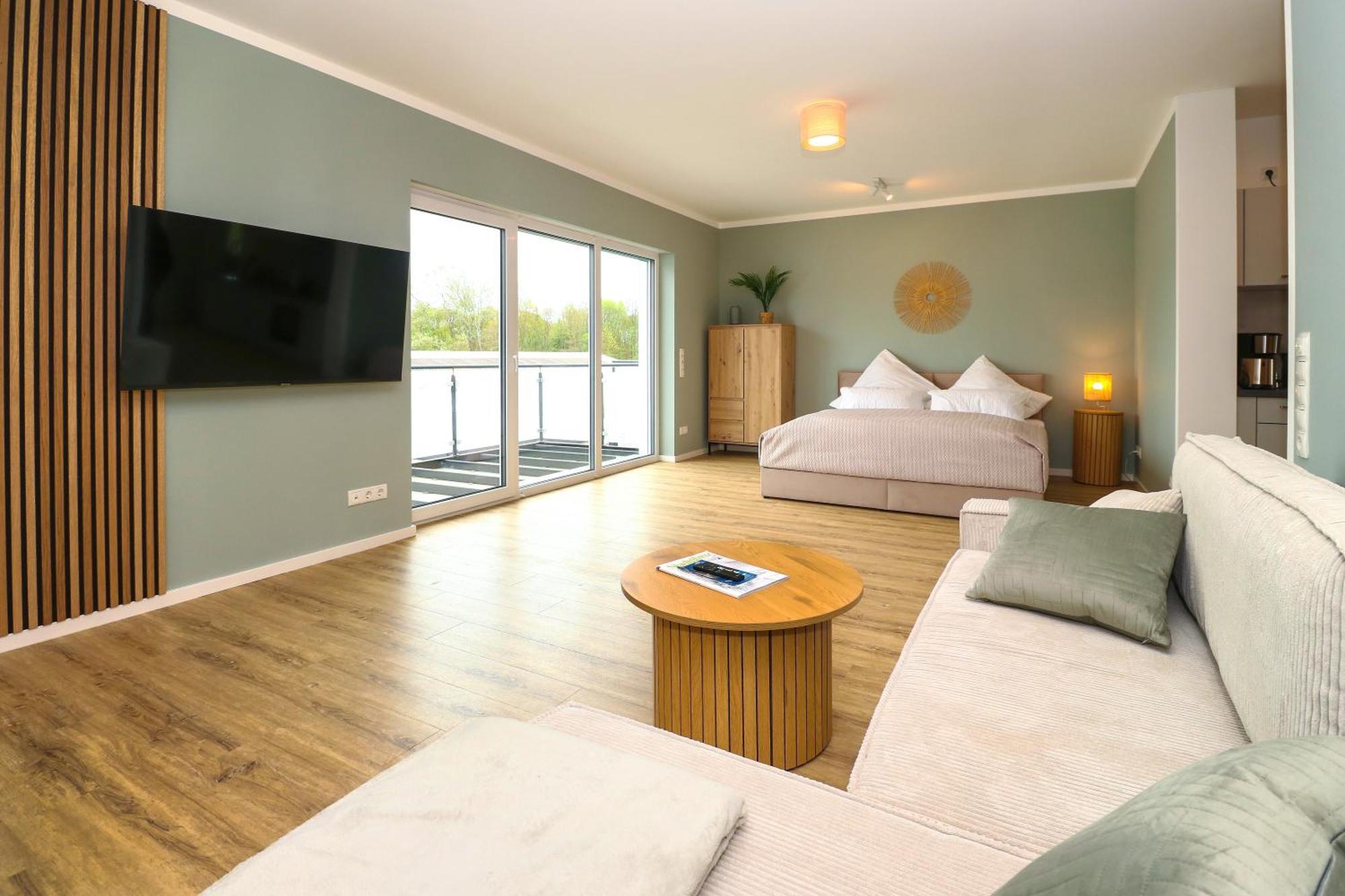 Lightplace - Moderne Apartments In Braunschweig - Balkon - Netflix - Am Kanal Esterno foto