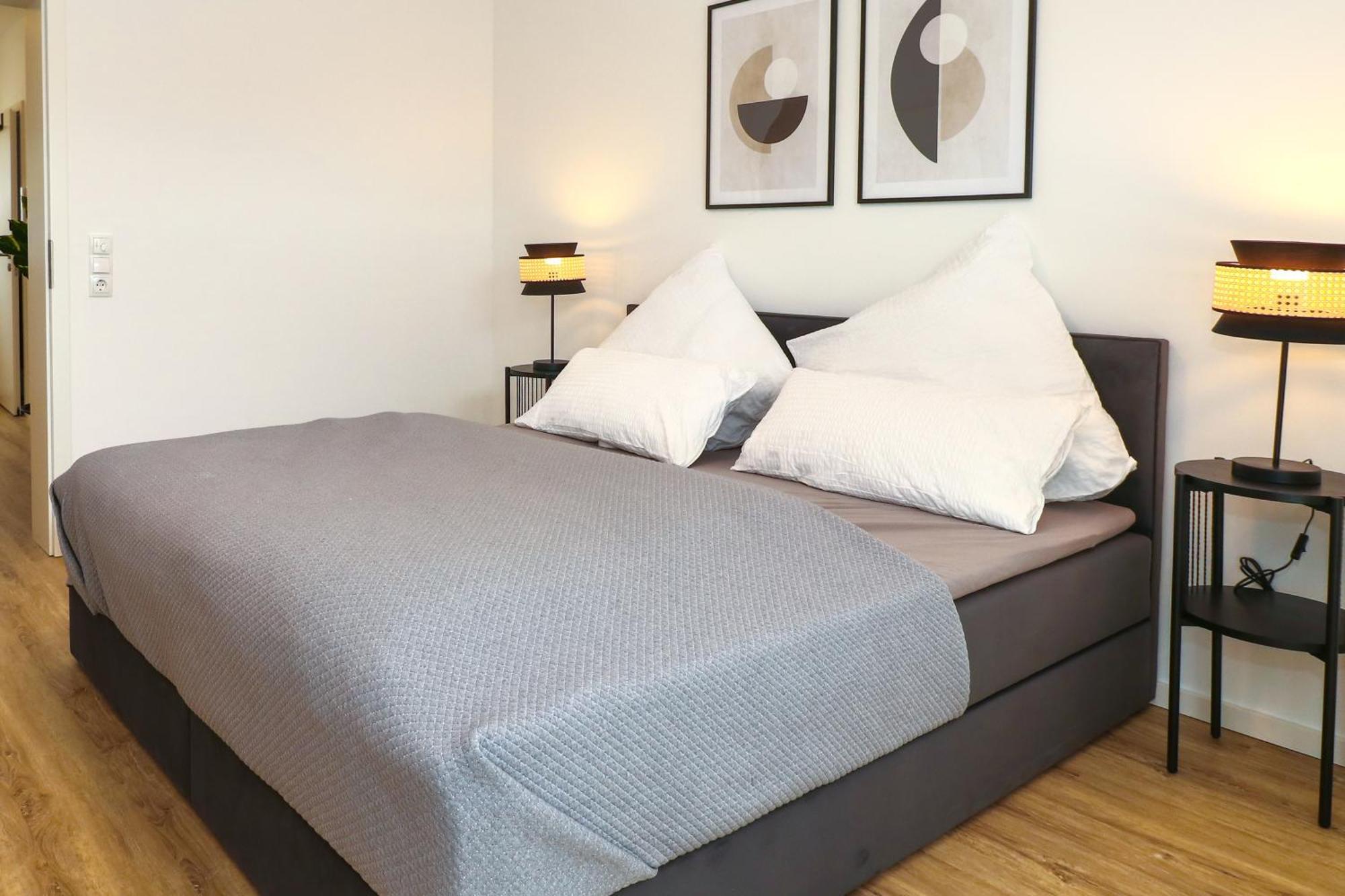 Lightplace - Moderne Apartments In Braunschweig - Balkon - Netflix - Am Kanal Esterno foto